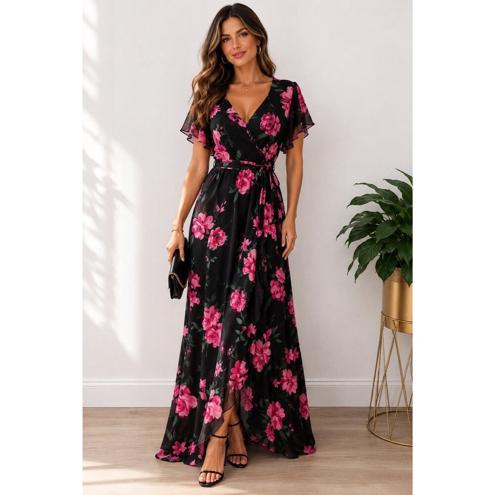 Inc International Concept Flora Long Dress Size 12